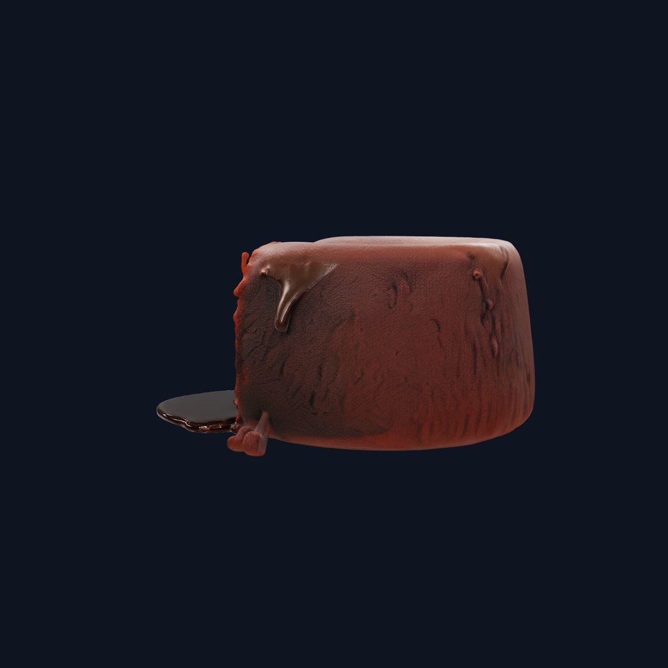 Chocolate Lava Cake Dessert model pack